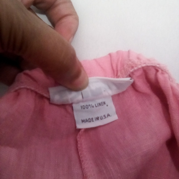 Bryn Walker Women's Soft Pink High Waist Pullon Linen Trousers Size Large - Picture 4 of 8